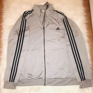 NEW ADIDAS MEN’S ESSENTIALS TRICOT TRACK JACKET